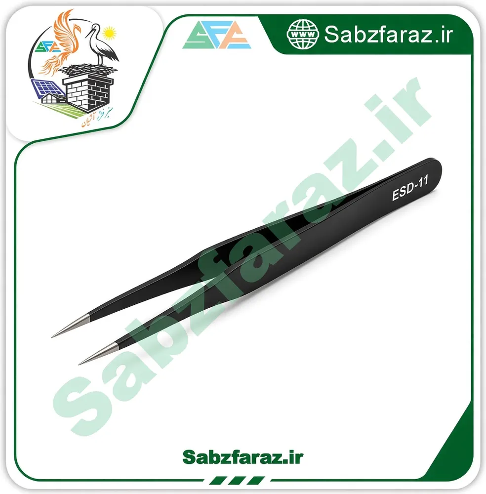 پنس سرصاف آنتی استاتیک ESD-11