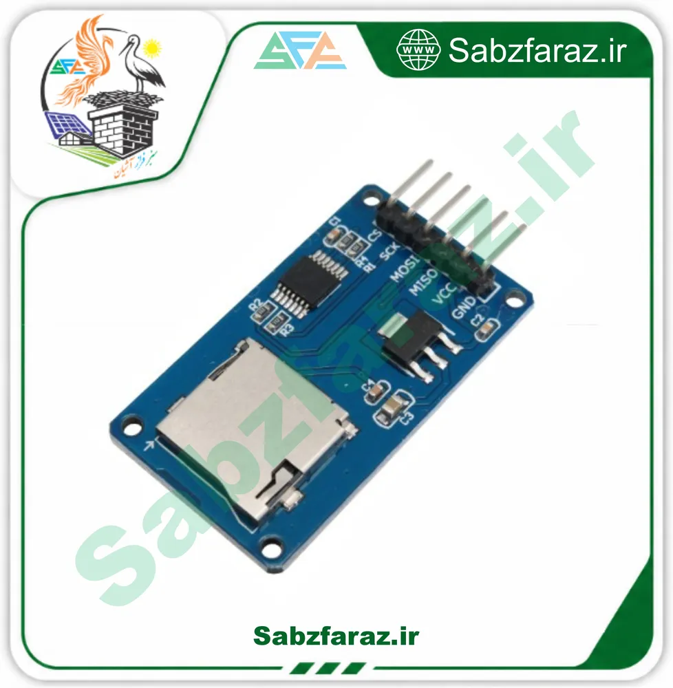 ماژول کارت خوان Micro-SD/TF (میکرو اس دی)