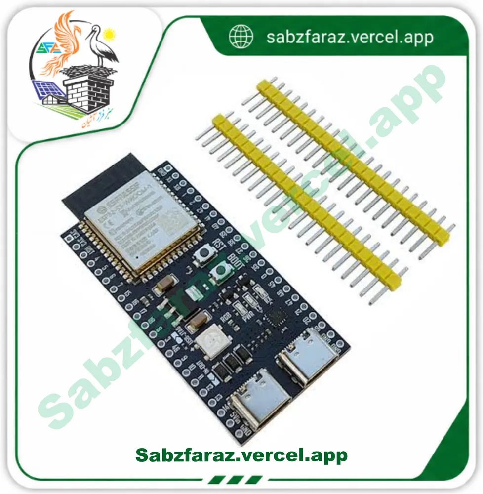 برد توسعه وایفای و بلوتوث ESP32-S3-WROOM-1-N16R8 (16MB Flash, 8MB PSRAM)